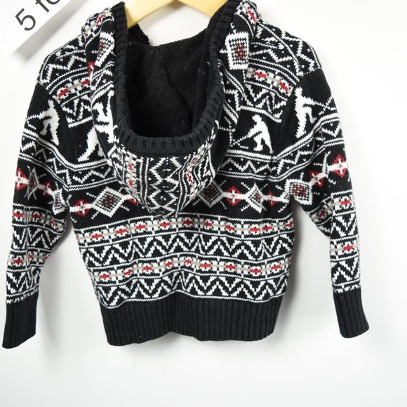 Heavy full zip knit hoodie 3T - Picture 9 of 10